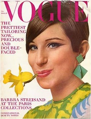Vintage Vogue magazine covers - wah4mi0ae4yauslife.com - Vintage Vogue March 1966 - Barbara Streisand.jpg